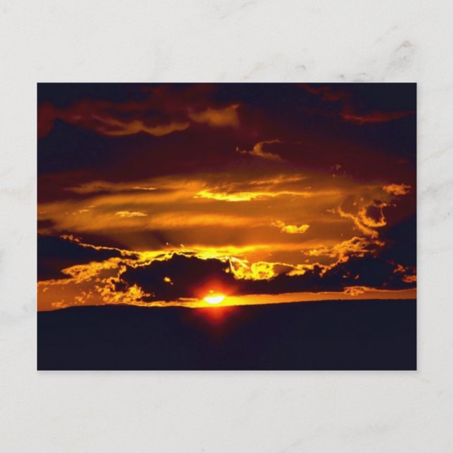 Cartão Postal Carlsbad Caverns National Park Sunset (Frente)