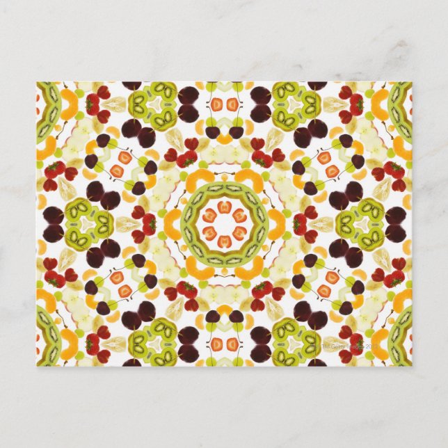 Cartão Postal Carma bom e bem-estar de uma dieta saudável 2 (Frente)