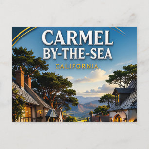 Cartão Postal Carmel-by-the-Sea Vista Marítima