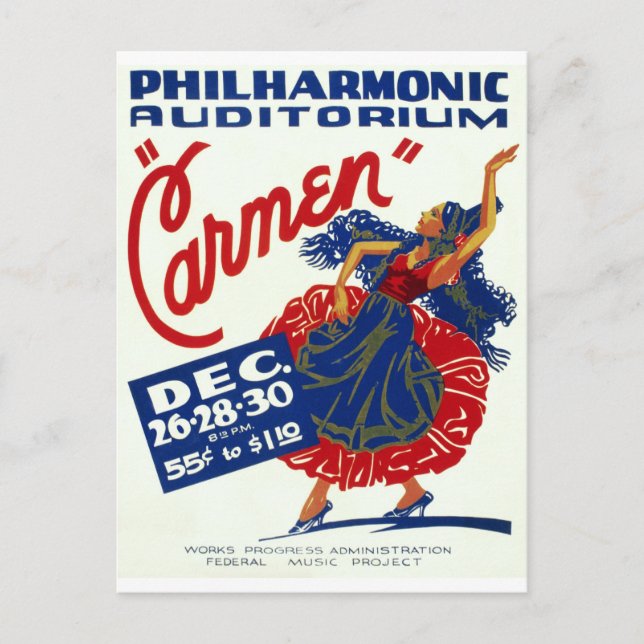 Cartão Postal Carmen (Frente)