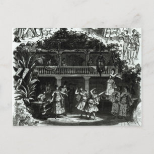 Cartão Postal Carmen na taverna Lilas Pastia