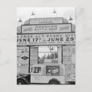 Cartão Postal Carnaval de bombeiro voluntário, 1940