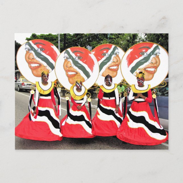 Cartão Postal Carnaval de Kiddies, Trindade e Tobago (Frente)