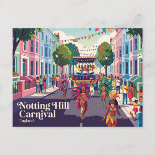 Cartão Postal Carnaval de Notting Hill Inglaterra