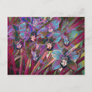 Cartão Postal Carnaval de Orquídea Cymbidium