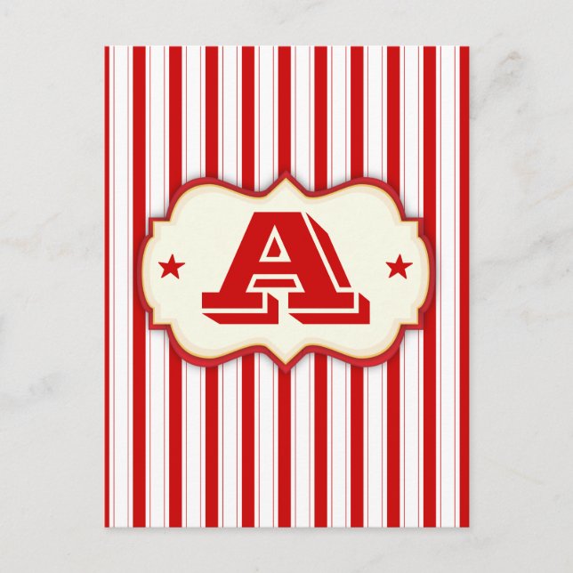 Cartão Postal Carnaval de tenda de circo faça sua própria faixa  (Frente)