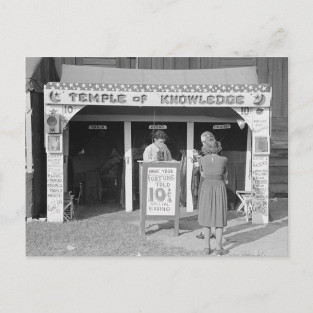 Cartão Postal Carnaval Fortune Teller, 1938 (Frente)