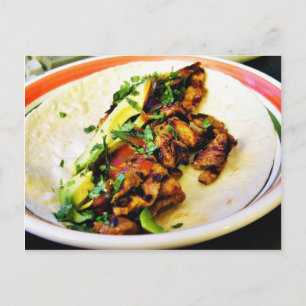 Cartão Postal Carne Asada Tacos