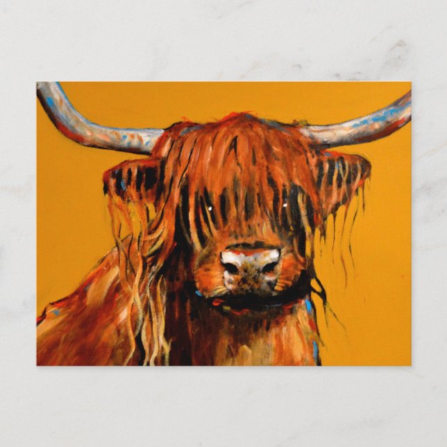 Cartão Postal Carne de bovino e mostarda (Frente)