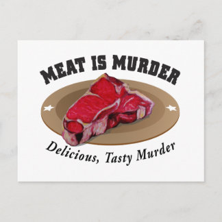 Cartão Postal Carne É Assassinato - Delicioso, Assassinato Torre
