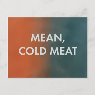 Cartão Postal Carne Fria - Apenas Assassinatos no edifício