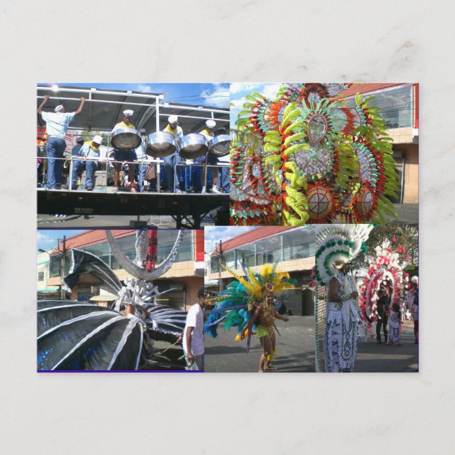 Cartão Postal Carnival in Trinidad (Frente)