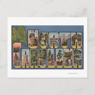 Cartão Postal Carolina do Norte (Capital do Estado/Flor)