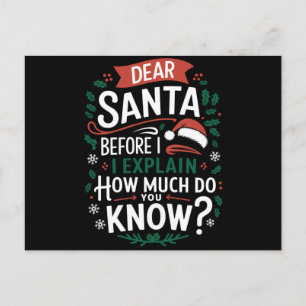 Cartão Postal Caros Papais noeis Antes De Explicar Quanto Vocês 