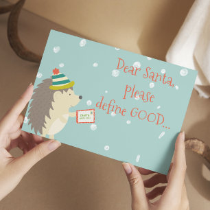Cartão Postal Caros Papais noeis, definam o Bom! Feliz Natal