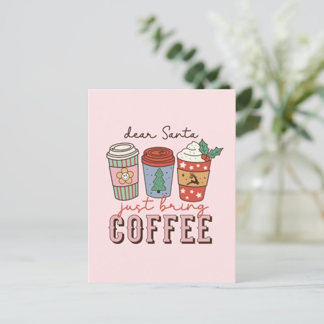 Cartão Postal Caros Papais noeis | Festa de Natal (Em pé/Frente)