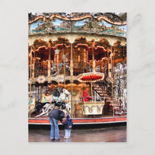 Cartão Postal Carousel em Montmartre