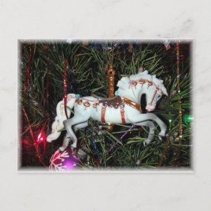 Cartão Postal Carousel horse ornament