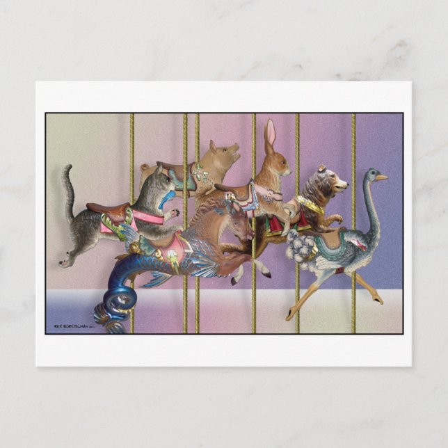 Cartão Postal Carousel Menagerie.jpg (Frente)