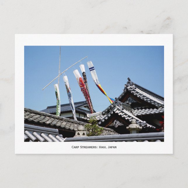 Cartão Postal Carp Streamers: Hagi, Japan (Frente)