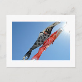 Cartão Postal Carpas (Koinobori): Postal de Tóquio, Japão