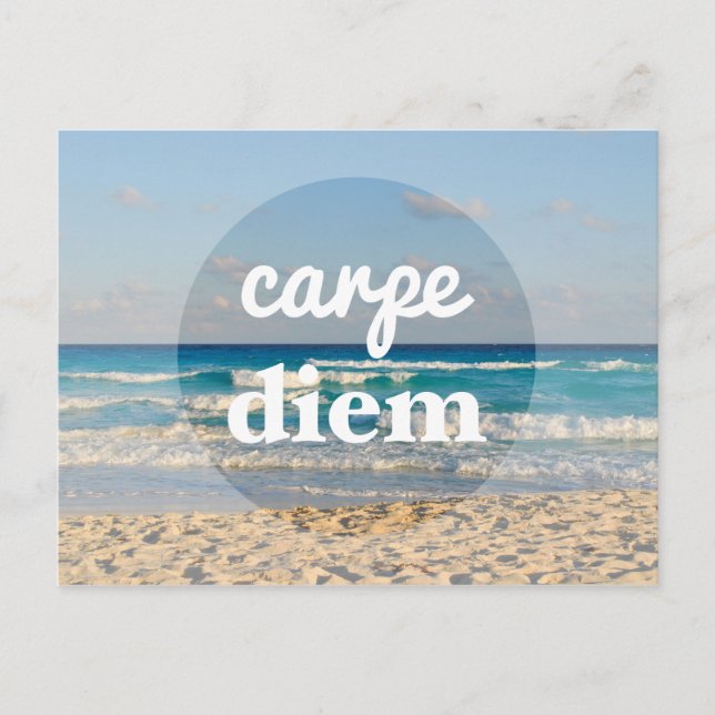 Cartão postal Carpe Diem (Frente)