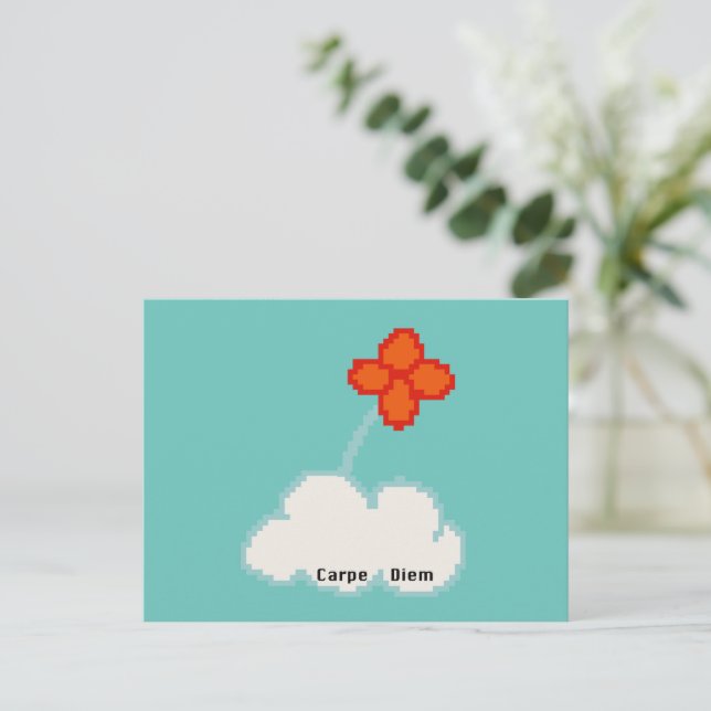 Cartão Postal Carpe Diem (Em pé/Frente)