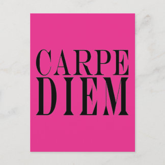 Cartão Postal Carpe Diem Agita o Dia da Felicidade de Citação La