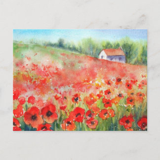 Cartão Postal Carpete de escarlet