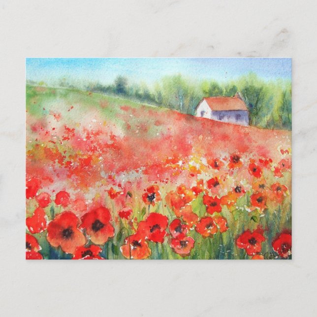 Cartão Postal Carpete de escarlet (Frente)