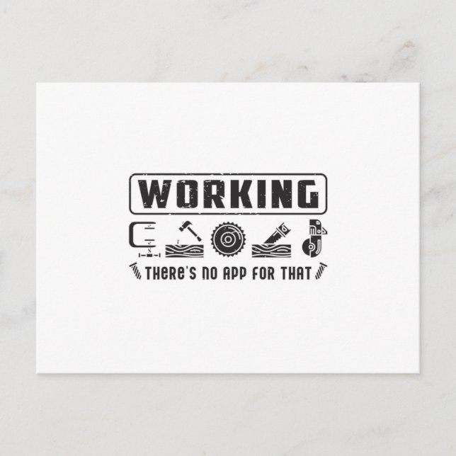 Cartão Postal Carpinteiro de Woodworking Funny Gift Idea (Frente)