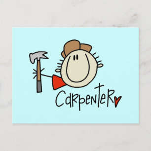 Cartão Postal Carpinteiro masculino