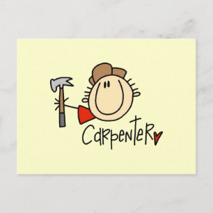Cartão Postal Carpinteiro masculino