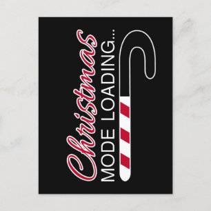 Cartão Postal Carregamento do Modo de Natal - Bar de Carga de Ca