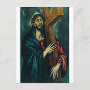 Cartão Postal Carregando cristo da cruz por El Greco