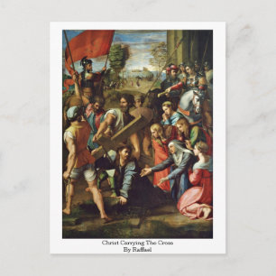 Cartão Postal Carregando cristo Da Cruz Por Raffael