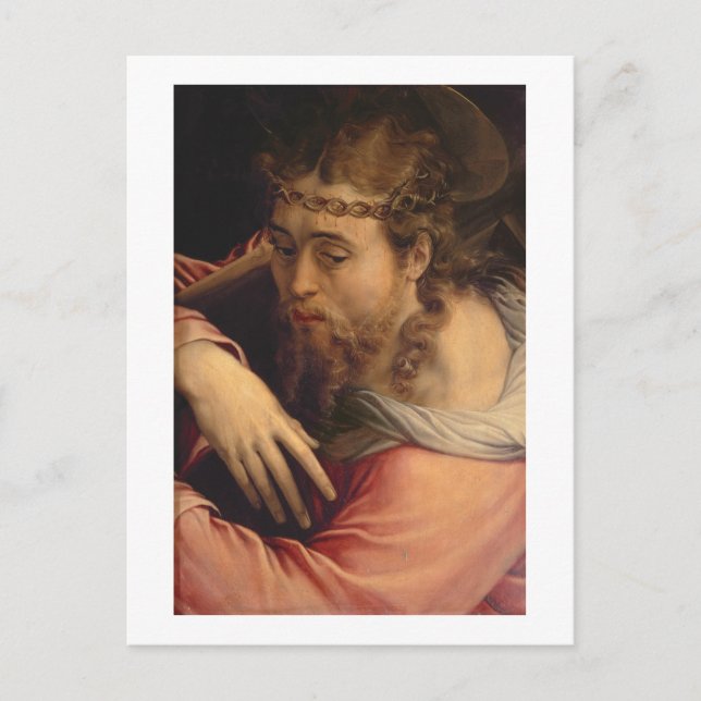 Cartão Postal Carregando do cristo Cruz, 1540-45 (óleo no painel (Frente)