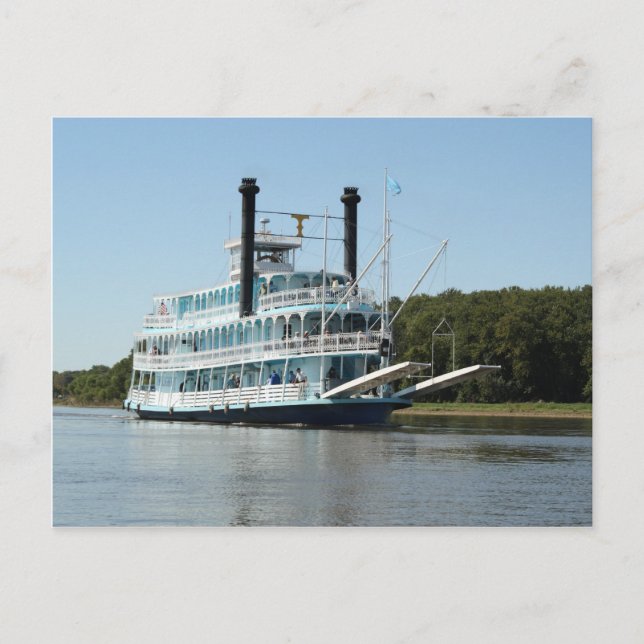 Cartão Postal Carregar Barcos e Barramentos (Frente)