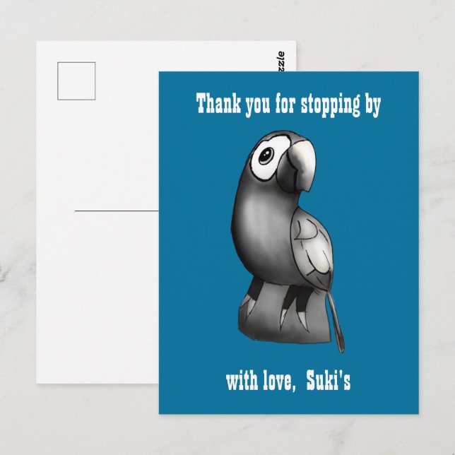 Cartão Postal Carregue sua própria imagem ou logotipo de desenho (Frente/Verso)