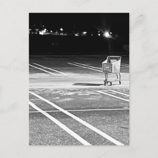 Cartão Postal Carrinho de Compras Abandonado em Estacionamento V
