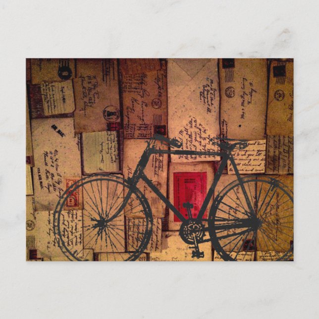 Cartão Postal Carrinho do Bike Messenger (Frente)