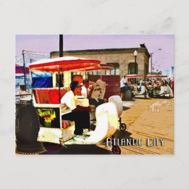 Cartão Postal Carrinho na passarela (Frente)