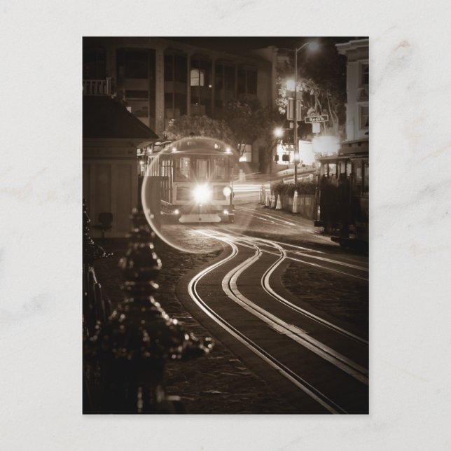 Cartão Postal Carro a Cabo de São Francisco à Noite (Frente)