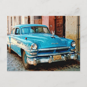 Cartão Postal Carro antigo em Cuba