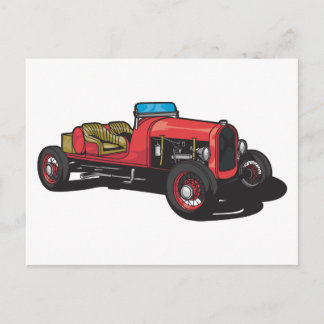 Cartão Postal Carro Antigo (Vermelho)