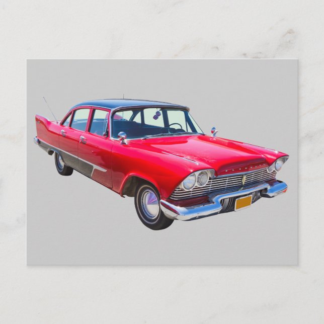 Cartão Postal Carro Antiquado Clássico de Savoy Savoy 1958 (Frente)