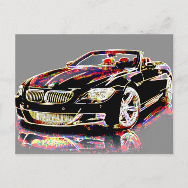 Cartão Postal Carro-Arte (Frente)