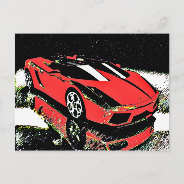 Cartão Postal Carro-Arte (Frente)