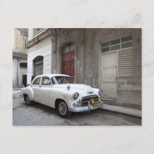 Cartão Postal Carro clássico em Havana Cuba