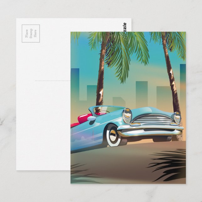 Cartão Postal Carro Clássico Retrô (Frente/Verso)